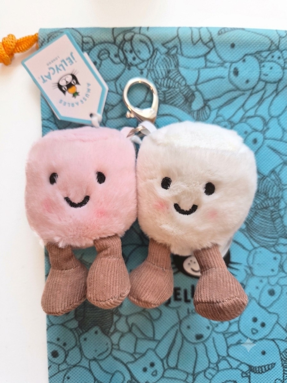 Jellycat Pair Of Marshmallows Bag Charm